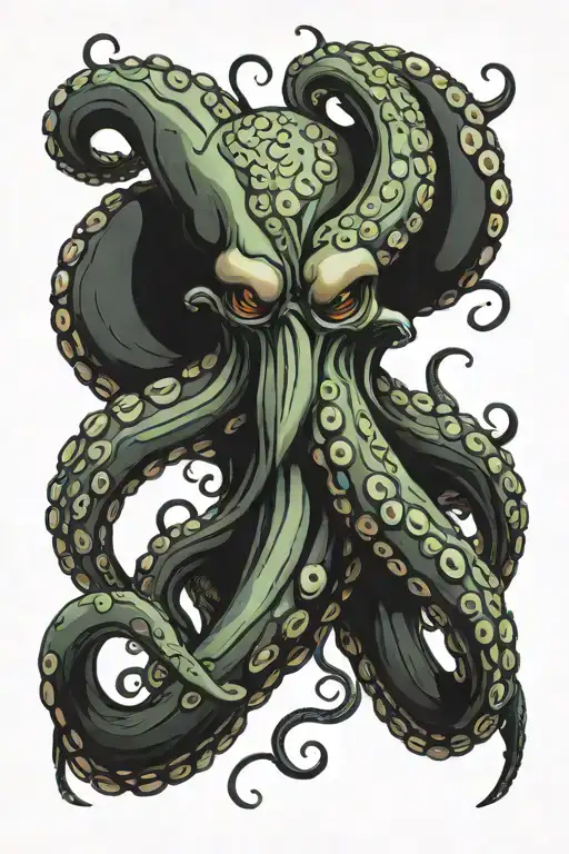 Octopus Tentacles Without A Face