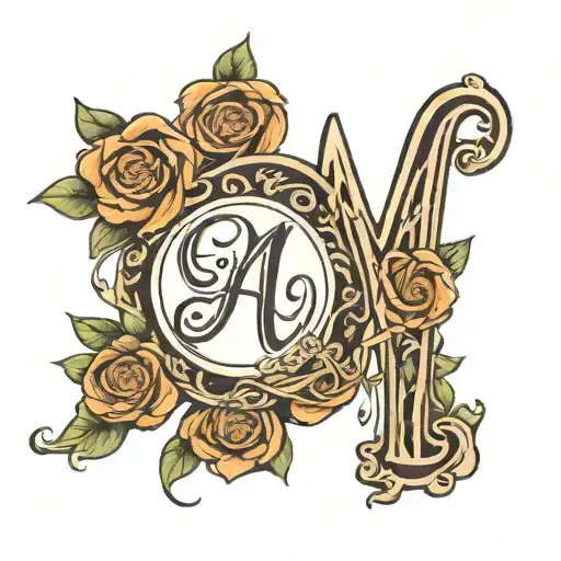 Mom Tattoo With Initial A