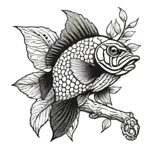 Black Amd White Mangrove Jack