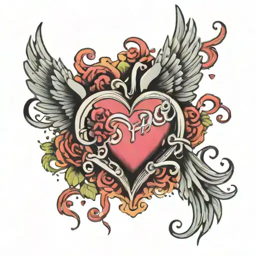 Heart With Wings Enter Hate Love