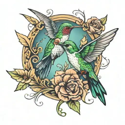 G And Hummingbird Flying