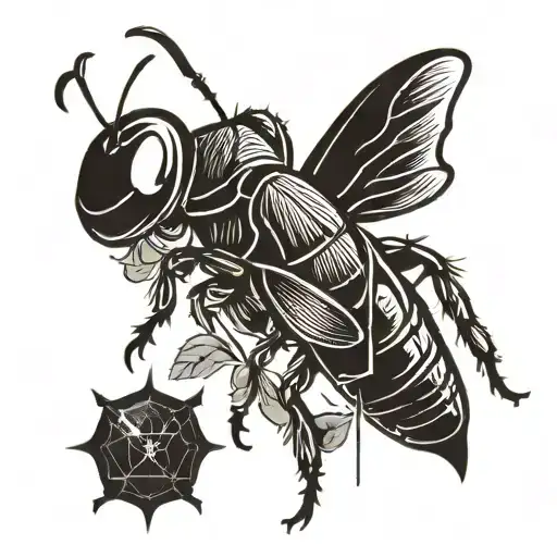 Cricket Insect Silhouettes Perched