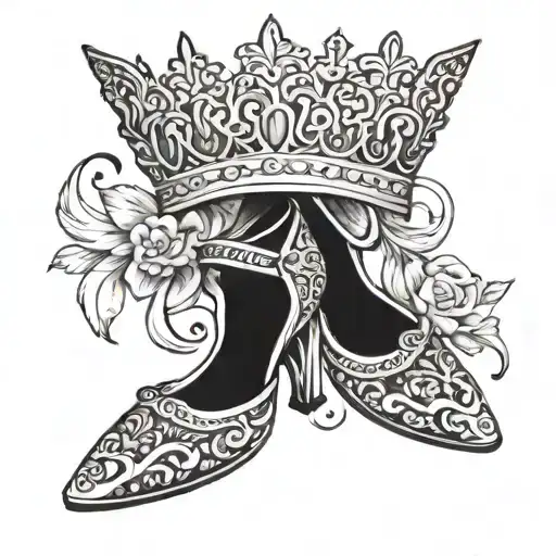 Every Dance Has A Story With Shoes & Crown