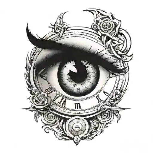 Clock Inside An Eye