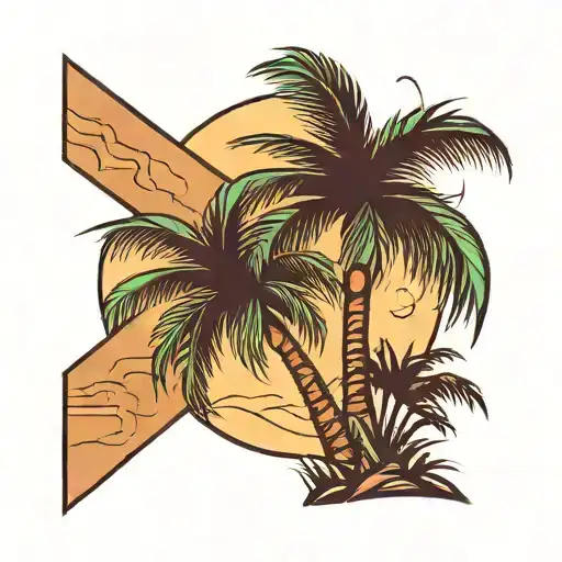 Minimalism Palm Tree