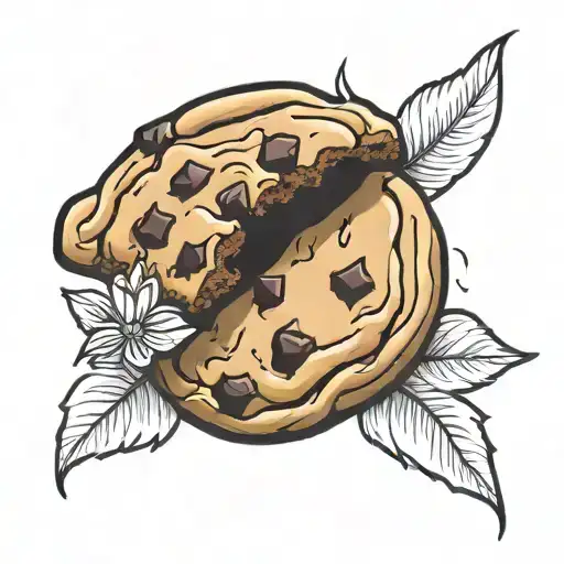 Chocolate Chip Cookie With Color