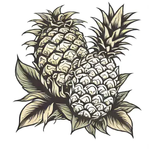 Pineapple With A Sedona Arizona Backdrop