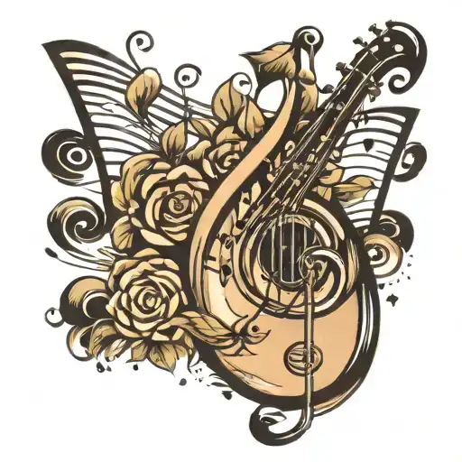 Music Notes Floating Gracefully