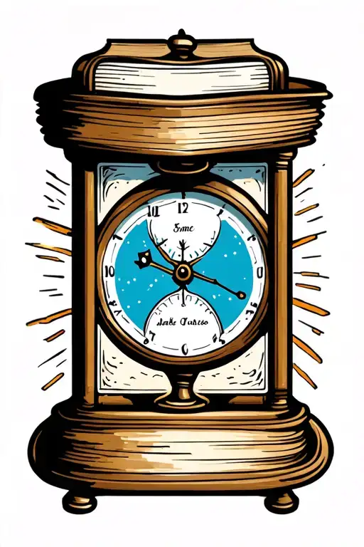 Book And Sand Timer Time Running