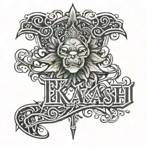 My Son Name Is Ekaksh So Design Tattoo With Ekaksh Name