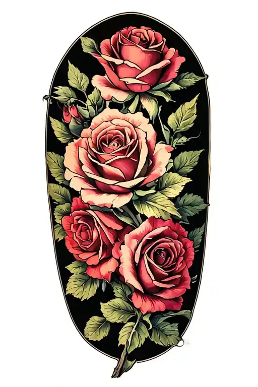 Roses And Penta Flowers