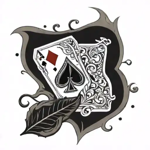 Ace Of Spades Symbol With Vino And Durko Named On It