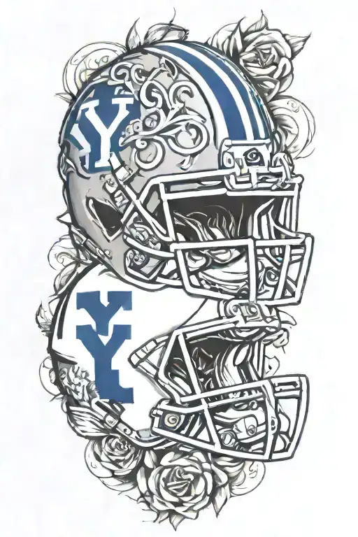 Byu Football Helmet