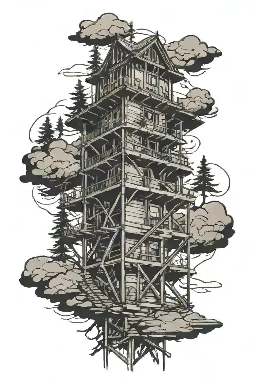 Adirondack Fire Tower Surrounded