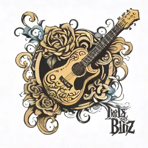 Text Bldz With Guitar