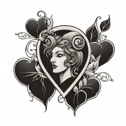 Goddess Broken Heart Symbolizing Love