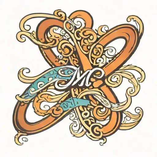 Cursive M With Infinity Symbol Intertwined