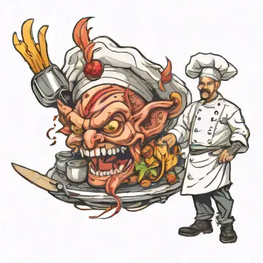 Chef On The Road Leading Towards