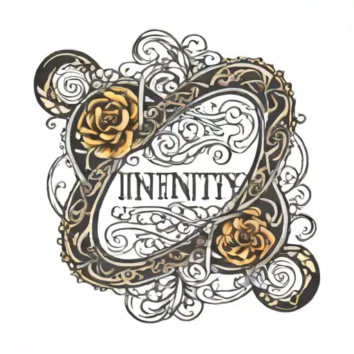 Infinity Symbol With Names Cara And Jason