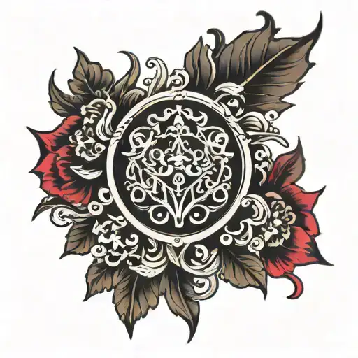 Ornamental Chest Tattoo Gothic