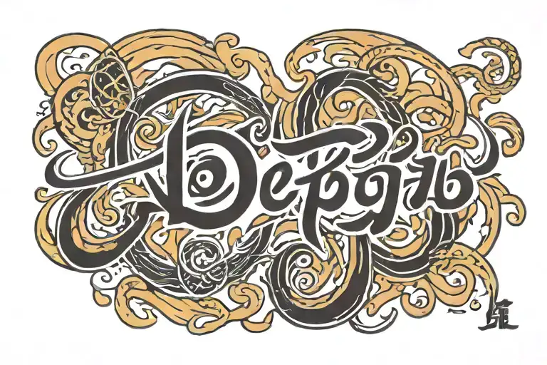 Jp In Korean Traditional Caligraphy Tattoo Which Says