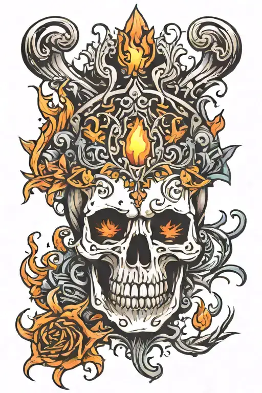 Skull And Flame's