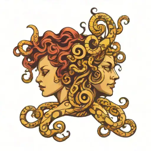 Medusa And Half Human