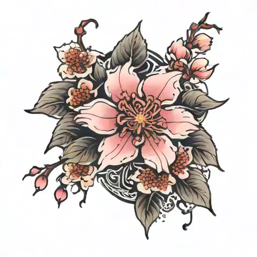 Dark Cherry Blossom Death