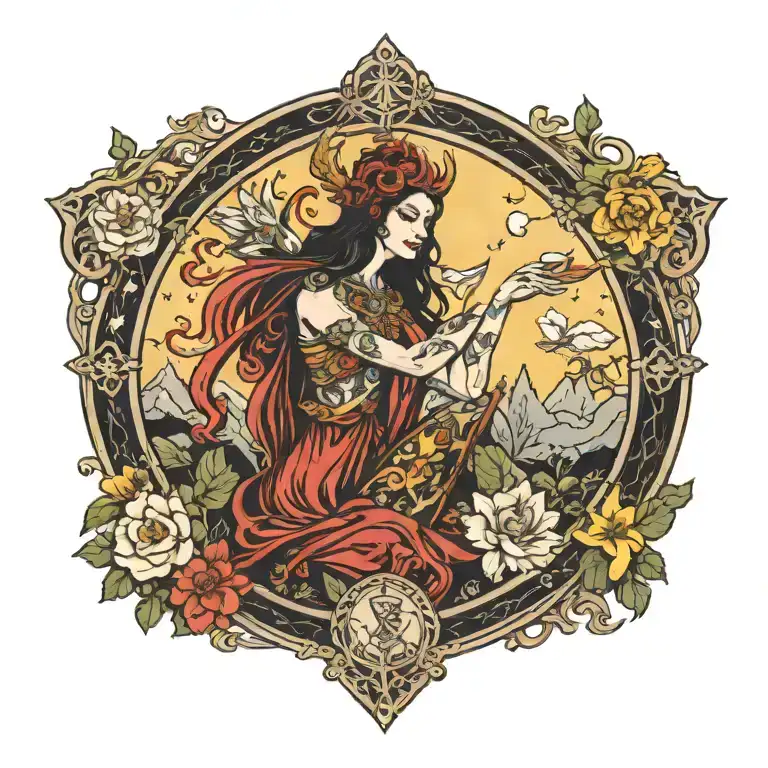 Tarot Card Depicting Rebirth