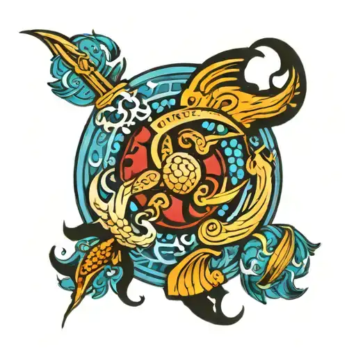 Water Element Symbol Pisces Neptune