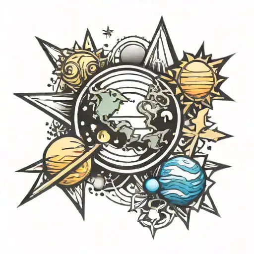 Planets Stars Sun Earth