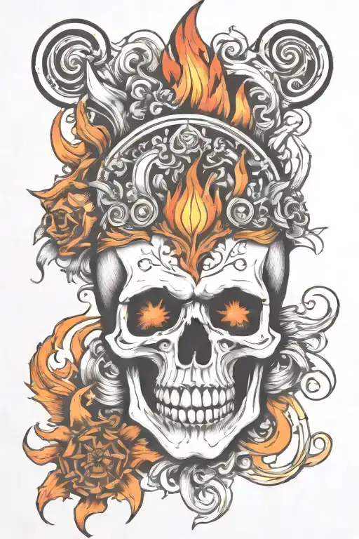 Skull And Flame's