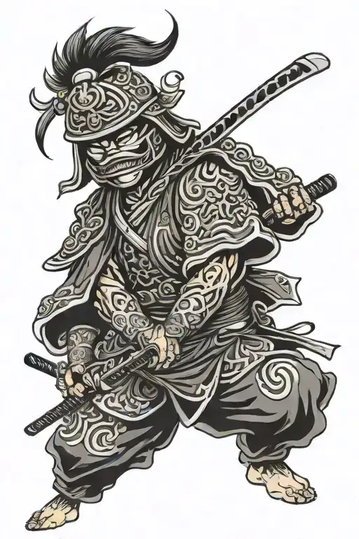 Japanese Masked Samurai