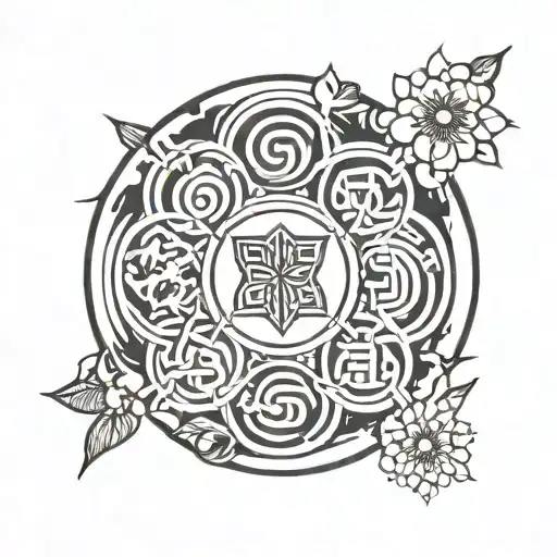 Four Circles Design Ikigai Symbol