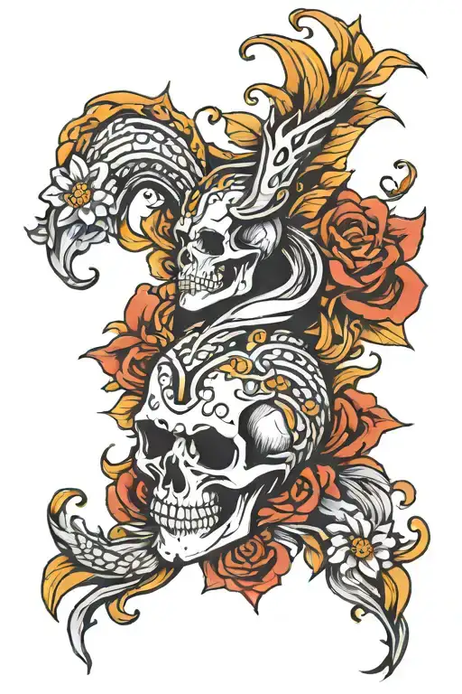 Male Tattoo Representing Rebirth And Confidence