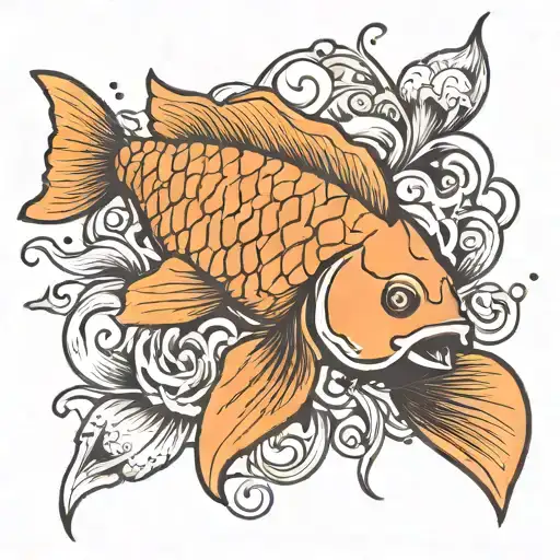 Vtbayslnp Initials In Coy Fish