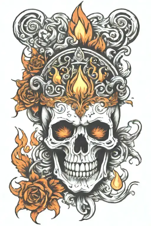 Skull And Flame's