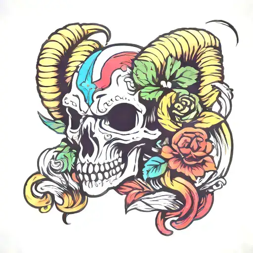 Ram Skull La Logo Incorporated