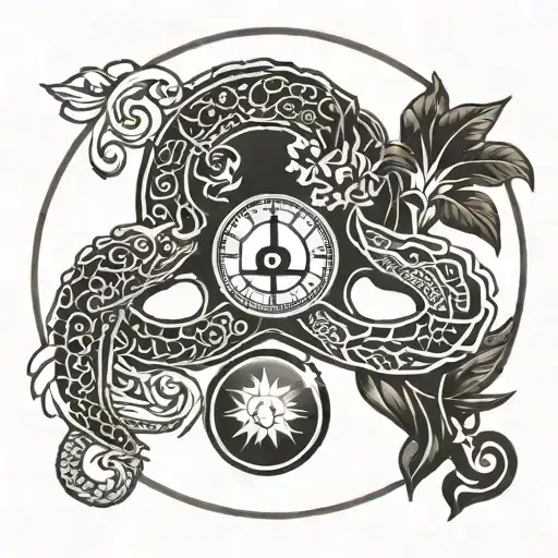 Libra Zodiac Scales In A Yin Yang Symbol