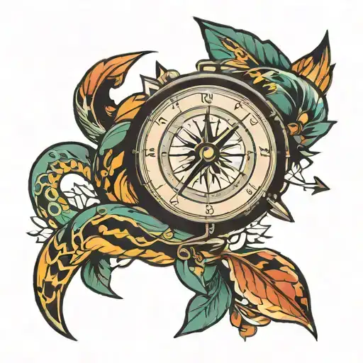 Arrow Snake Compass