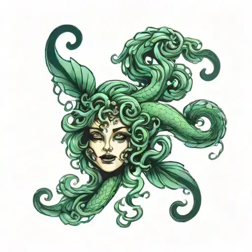Pisces Medusa Head