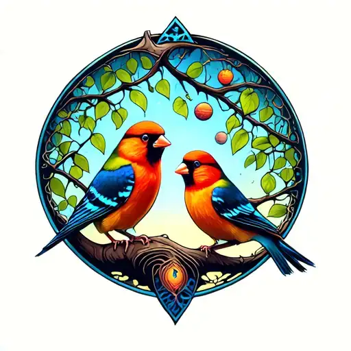 Space Tree Of Life Finches Dna Double Helix Intertwined
