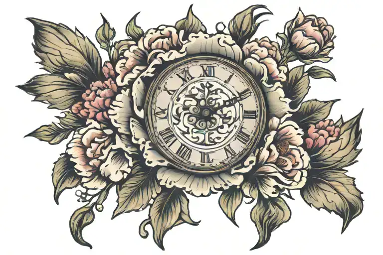 Carnation Clock