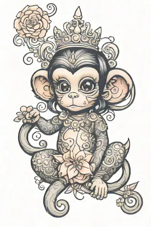 Princess Monkey Bubbles