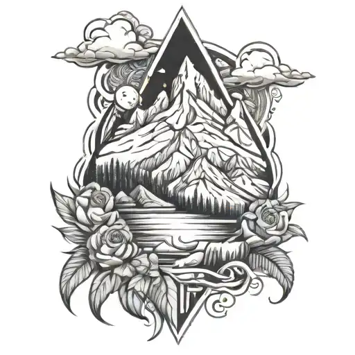 Black And White Mountian Pagen