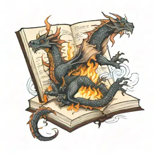 Dragon Fire In A Book