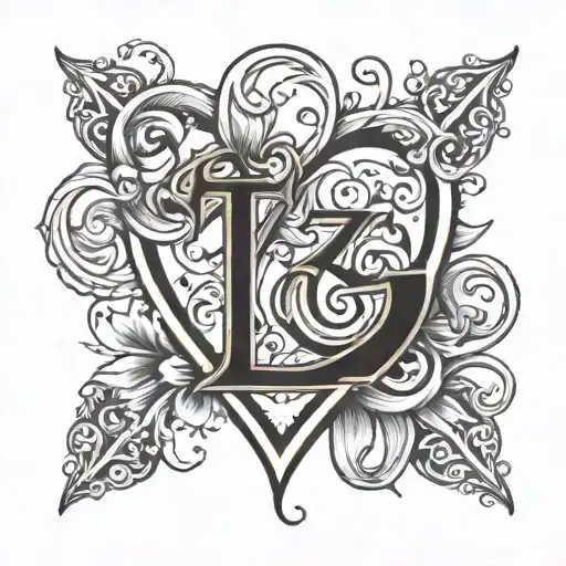 A Initial Z And A Heart