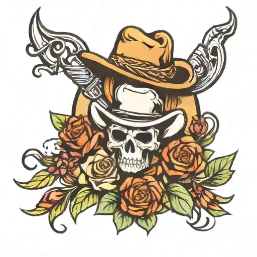 Cowboy Rebel Logo Mixed Bouquet