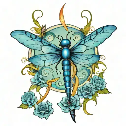 Dumbo Dragonfly 3D Blue