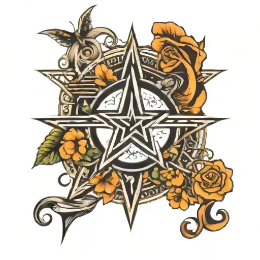 Fine Line Tattoo With 5 Lines Of A Music Pentagram And A Silent Note